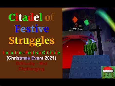 Jtoh Guide Citadel Of Festive Struggles Christmas Event Youtube