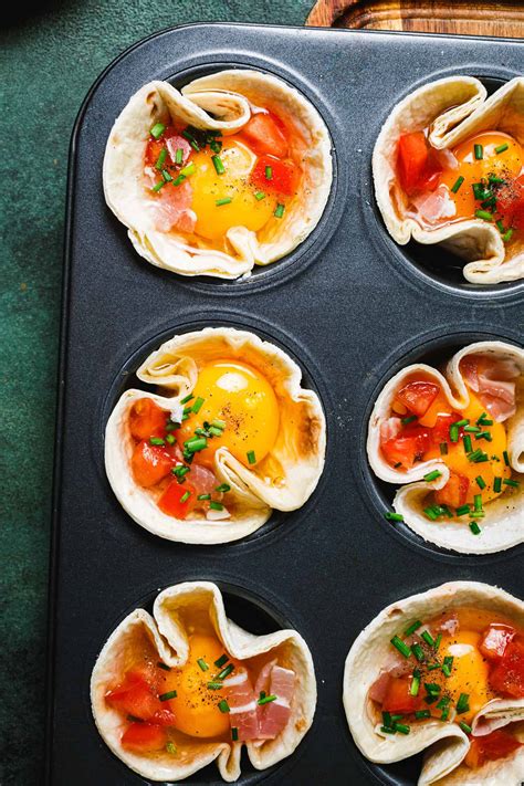 Healthy Tortilla Egg Cups Kalejunkie