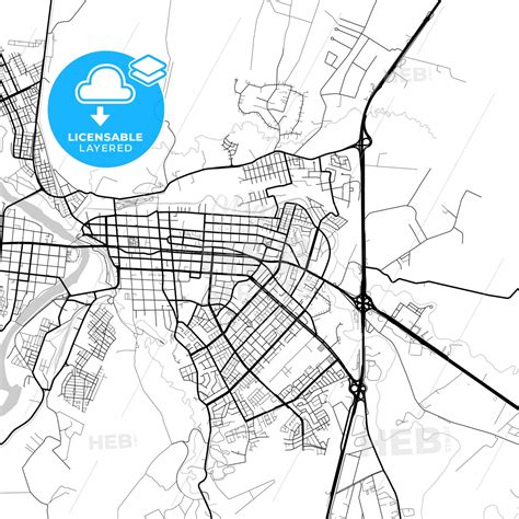 Layered PDF map of Osorno, Chile - HEBSTREITS