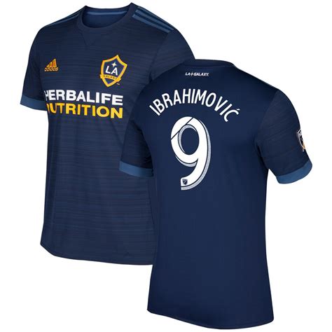 Zlatan Ibrahimovic LA Galaxy adidas 2017/18 Secondary Replica Player Jersey – Navy