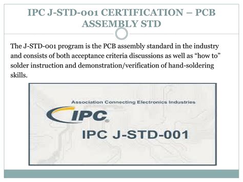 PPT Solder Training IPC Certification Details In PPT PowerPoint