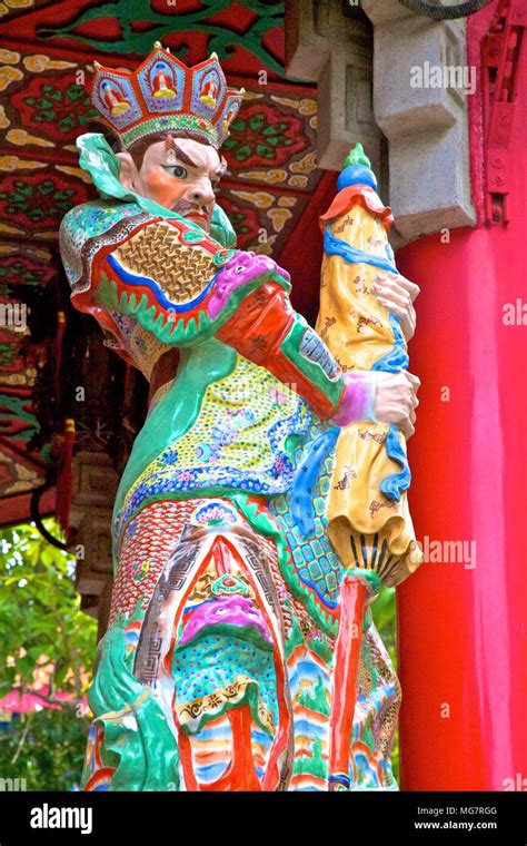 Statue Of Vaisravana One Of The Four Heavenly Kings At Wong Tai Sin