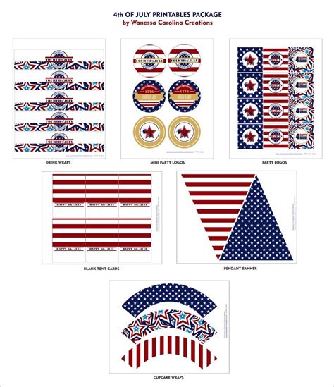 WC Designs 4TH OF JULY WEEK FREE PATRIOTIC PRINTABLES Patriotic