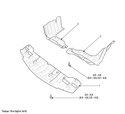 Kia Forte Engine Room Under Cover Components Engine And Transaxle