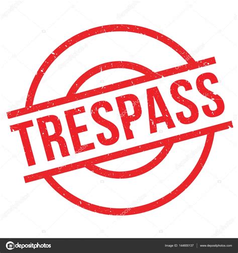 Trespass Rubber Stamp Vector Image By Lkeskinen0 Vector Stock