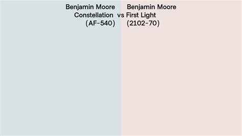 Benjamin Moore Constellation Vs First Light Side By Side Comparison