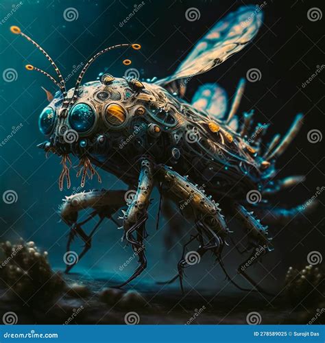 A new alien insect species stock illustration. Illustration of invertebrate - 278589025