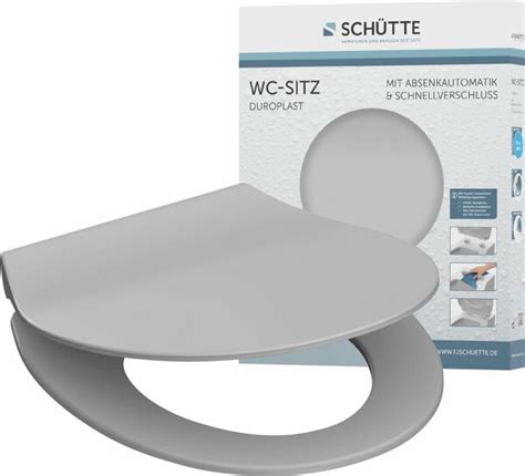 Sch Tte Wc Sitz Slim Duroplast Absenkautomatik Schnellverschluss