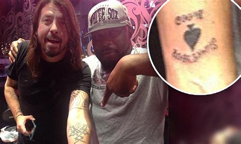 Foo Fighter's Dave Grohl unveils Ace of Spades tattoo tribute to ...