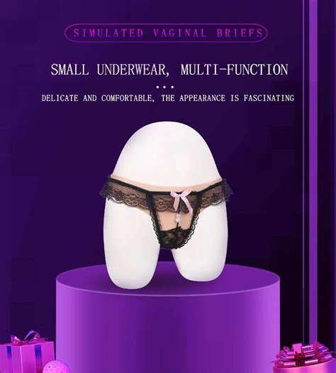 Breast Form Simulated Silicone Fake Vagina Underwear Briefs Panties