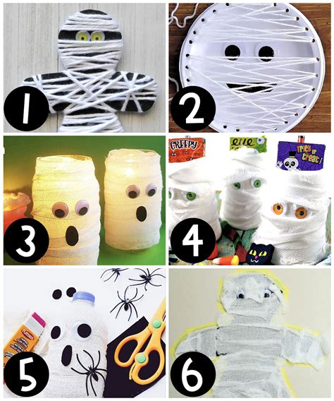 27 Quick And Easy Halloween Crafts For Kids Featuring Mummies