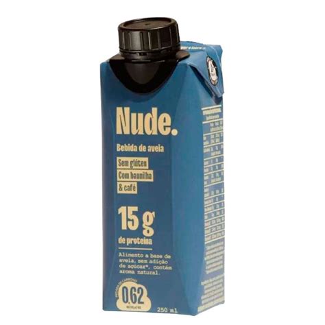 Bebida de Aveia Proteica Sabor Baunilha e Café Nude ml Bebida Vegetal Magazine Luiza