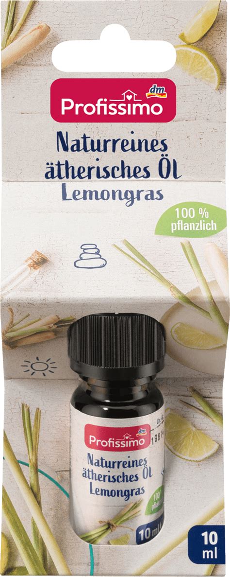 Profissimo naturreines ätherisches Öl Lemongras 10 ml dauerhaft