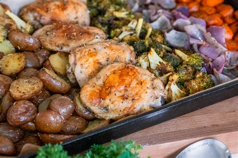 Sheet Pan Chicken And Veggies Katie Stewart Acne Nutritionist