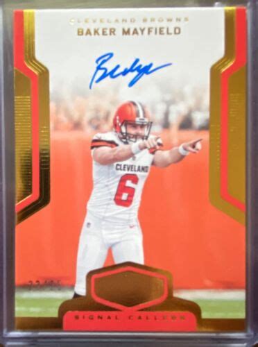 BAKER MAYFIELD RC 2018 PANINI PLATES PATCHES ROOKIE PATCH AUTO SP 25