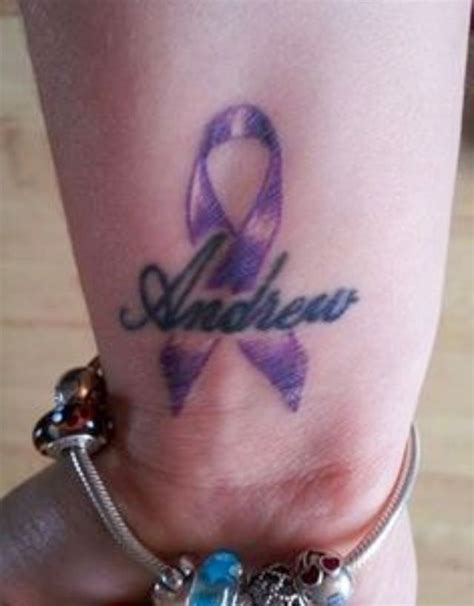 Epilepsy Ribbon Tattoo Designs