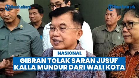 Gibran Tolak Saran Jusuf Kalla Soal Mundur Dari Wali Kota Solo Pilih