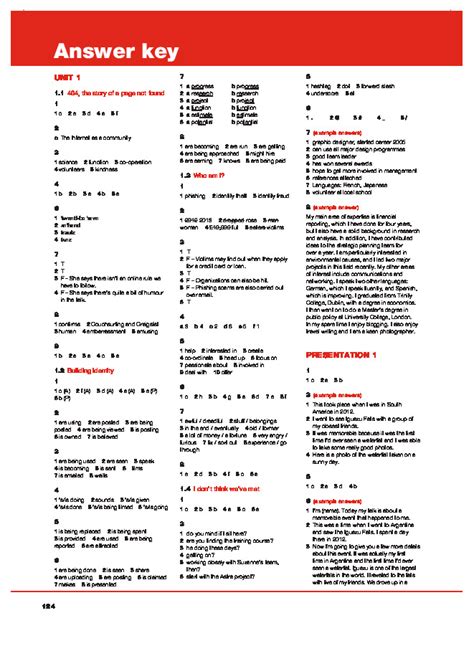 Upperintermediate Workbook Answerkey Pdfcoffeecom