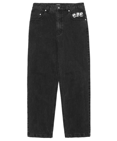 MUSINSA MAHAGRID LOOSE FIT DENIM PANT BLACK MG2CSMD110A