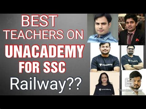 BEST TEACHERS ON UNACADEMY FOR SSC Railway UNACADEMY PLUS SUBJECT