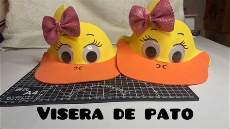 Visera Gorra De Pato Realizado De Foami Youtube