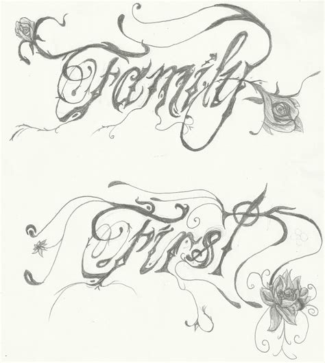 Family 1st Tattoo font by MurderInkLastResort on DeviantArt