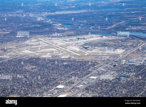 Minneapolis Minnesota Aerial View Of The Minneapolisst Paul