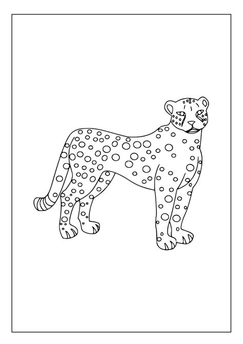 Printable Leopard Coloring Pages For Kids And Adults 65 Pages Instant