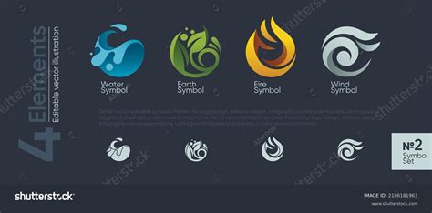 Elements Land Fire Earth Air Water Over 674 Royalty Free Licensable