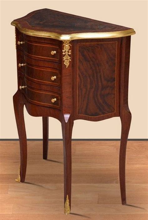 Casa Padrino Baroque Bedside Table Dark Brown Gold Handmade Solid