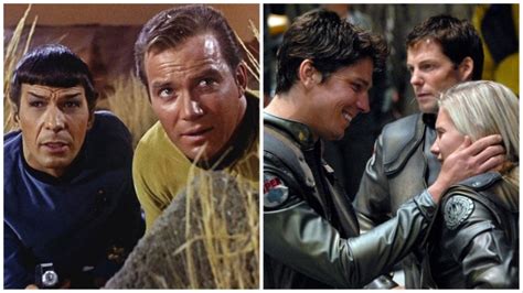 How Battlestar Galactica And Star Trek Built Upon Each Other Den Of Geek