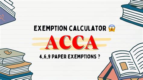 How To Get Acca Exemptions Step By Step Guide Malayalam Youtube