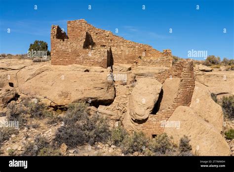 The Ruins Of Ancestral Puebloan Structures At The Cajon Pueblo