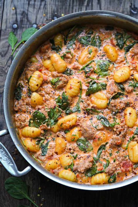 Creamy Sausage Gnocchi One Pan 30 Minute Meal Julia S Album