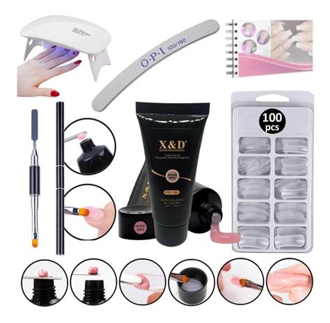 Kit Polygel Poligel Kit Alongamento De Unha Gel Cabine F1tip MercadoLivre