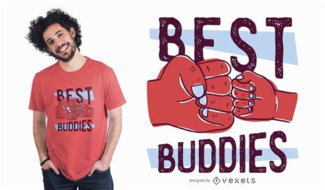 Best Buddies T-Shirt Design Vector Download