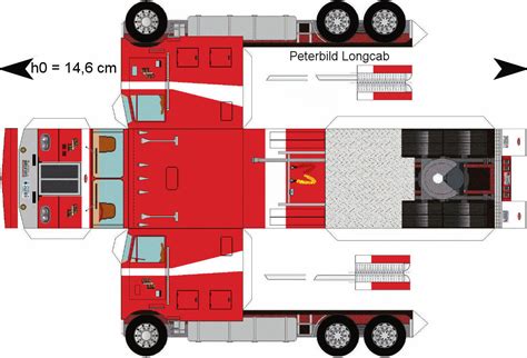 Paper Semi Trucks Papercraft Truck Related Keywords Papercraft