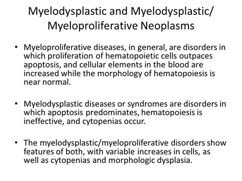 Myelodysplasia Chapter 22 Anemia 47 Off