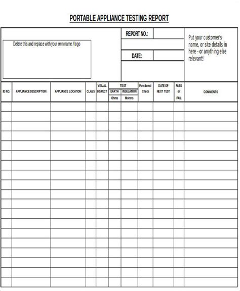 Free Pat Testing Labels Template Printable Templates