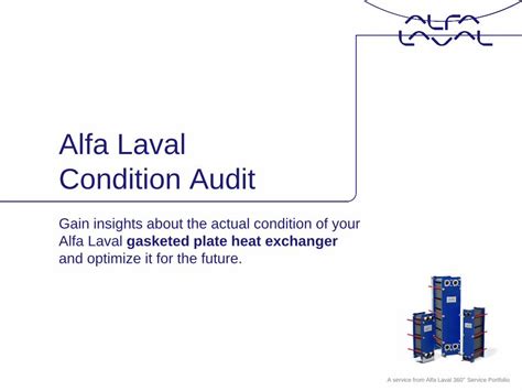 PDF Alfa Laval Condition Audit Customer Data The Plate Heat Onsite