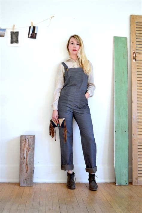 Overalls Womens Overalls Mechanic Jumpsuit By Revivallclothing