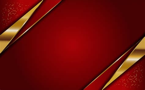 Premium Vector Luxurious Modern Abstract Red And Golden Lines