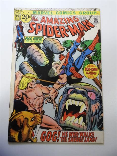 The Amazing Spider Man Vg Fn Condition Centerfold Detached At One