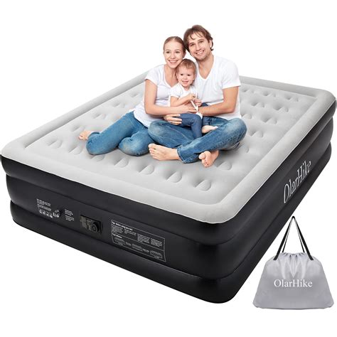 OlarHike Inflatable King Air Mattress With Built In Pump 18 Elevated