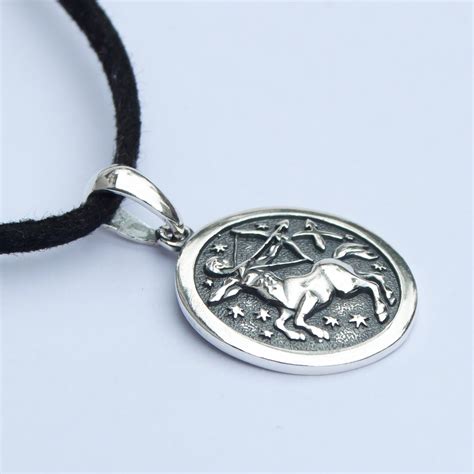 Zodiac Pendant Necklace 925 Sterling Silver Etsy