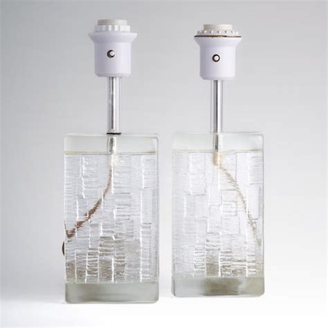 Pukeberg Glas Lampen Schweden 1970er 2er Set Bei Pamono Kaufen