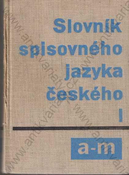 Slovník spisovného jazyka českého 4 sv 1971 Aukro