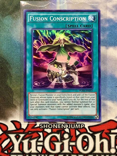 Yu Gi Oh Fusion Conscription Fusion Enforcers Fuen En Super Rare