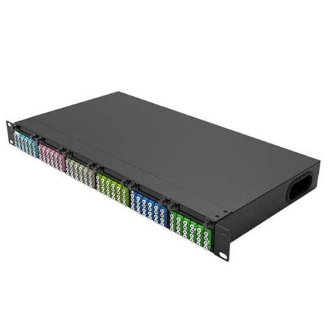 Mpo To Lc 1u 144 Core Upcapc Fiber Optic Patch Panel Cassette Module Mpo Rack China Mpo Rack