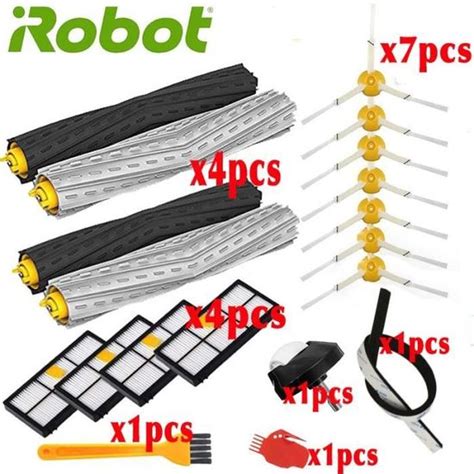 Pcs Pack Brosse Filtres Hepa Pi Ces De Rechange Adapt S Irobot